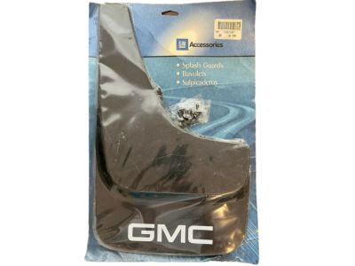 GM Splash Guards - Flat,Front or Rear Set,Note:GMC Logo,9.70" Wide,Black 12497434