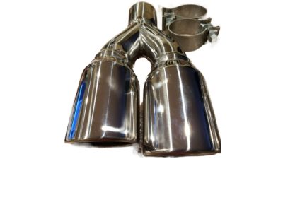 GM OE Exhaust Tip,Note:For Dual Exhaust,Highly Polished,Rolled Lip 12498009