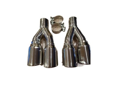 GM OE Exhaust Tip,Note:For Dual Exhaust,Highly Polished,Rolled Lip 12498009