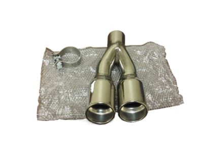 GM OE Exhaust Tip,Note:For Dual Exhaust,Highly Polished,Rolled Lip 12498009