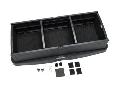 GM Cargo Organizer,Note:GM Logo,Collapsible,with 2 Removable Dividers,Gray 12498559