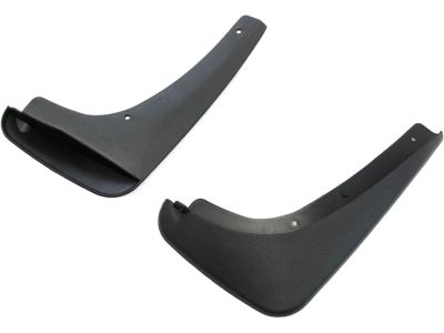 GM Splash Guards - Molded,Front Set,Color:Black 17800974