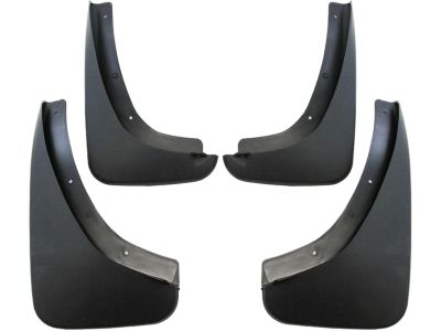 GM Splash Guards - Molded,Rear Set,Color:Black 17800975