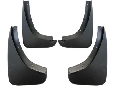 GM Splash Guards - Molded,Rear Set,Color:Black 17800975