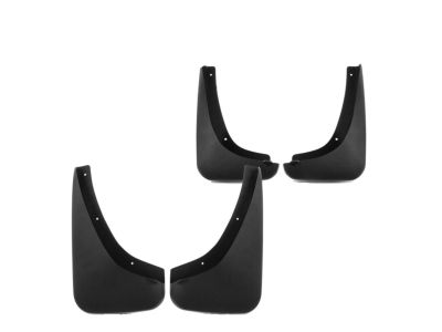 GM Splash Guards - Molded,Rear Set,Color:Black 17800975