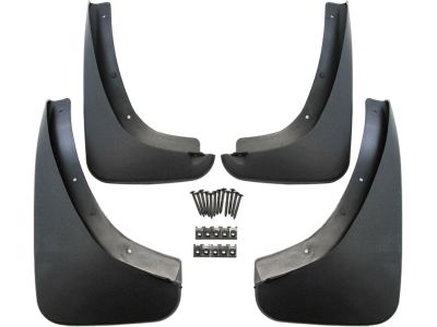 GM Splash Guards - Molded,Rear Set,Color:Black 17800975