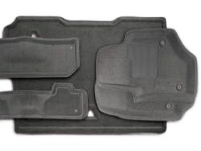 GM Floor Mats - Molded Carpet,Rear,Quantity:1 piece Color:Ebony 17801322