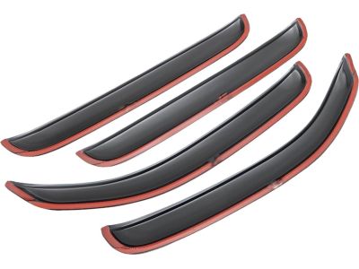 GM Side Window Weather Deflector - Front and Rear Sets,Color:Smoke 17801436