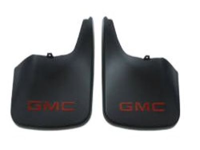 GM Front Molded Splash Guards in Black 17801948