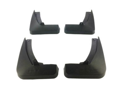 GM Rear Molded Splash Guards in Black 17802090