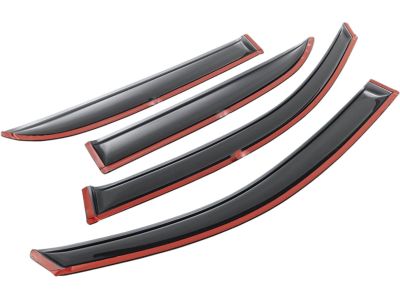 GM Side Window Weather Deflector - Front and Rear Sets,Color:Smoke 17802256