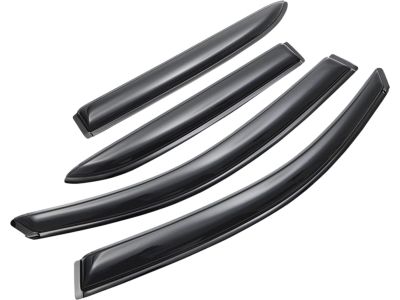 GM Side Window Weather Deflector - Front and Rear Sets,Color:Smoke 17802256