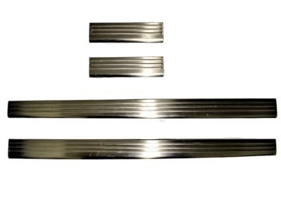 GM Front and Rear Door Sill Plates in Brushed Stainless Steel 17802414