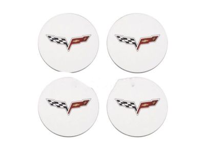 GM Center Cap,Note:Crossed-Flag Logo,Bright 17802992