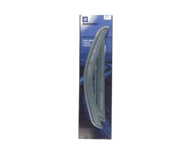 GM Front and Rear Side Door Window Deflectors in Gray with Tape 19153932