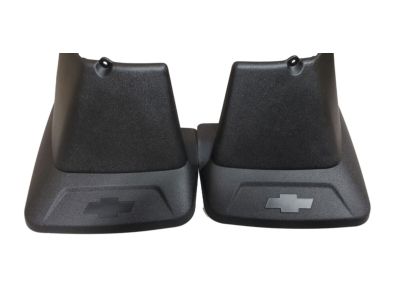 GM Rear Molded Splash Guards in Black with Bowtie Logo 19154413