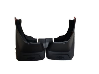 GM Rear Molded Splash Guards in Black with Bowtie Logo 19154413