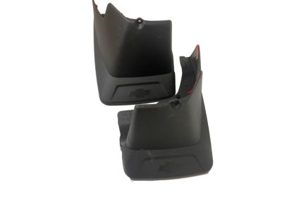 GM Rear Molded Splash Guards in Black with Bowtie Logo 19154413