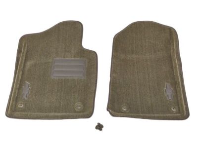 19155775 GM Floor Mats - Molded Carpet,Front,Note:Bowtie Logo,Regular Cab,Titanium Product Photo 1 of 3