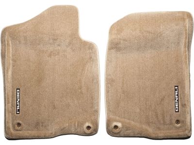 GM Floor Mats - Molded Carpet, Front, Note:Denali Logo, Crew Cab, Cashmere 19155780