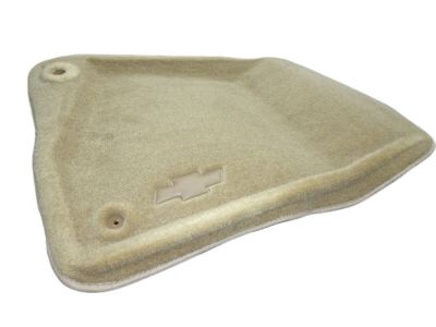 GM Front Carpeted Floor Mats in Cashmere with Bowtie Logo 19157338