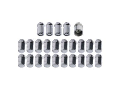 GM M12x1.5 Steel Wheel Lug Nuts (20) and Locking Lug Nuts (4) in Chrome with Key 19165929