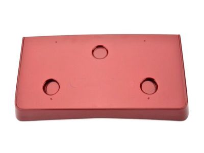 GM License Plate Holder - Front,Note:Monterey Red (80U) 19166192