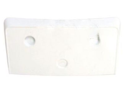 GM Front License Plate Bracket in White 19166207