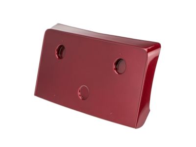 GM 19166219 Front License Plate Bracket in Crystal Red with Corvette Script