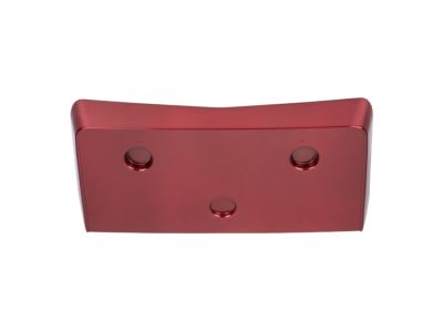 GM 19166219 Front License Plate Bracket in Crystal Red with Corvette Script