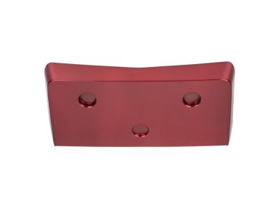 GM Front License Plate Bracket in Crystal Red with Corvette Script 19166219