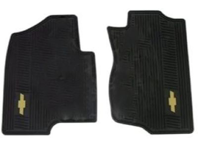 GM Front All-Weather Floor Mats in Cashmere with Bowtie Logo 19166590