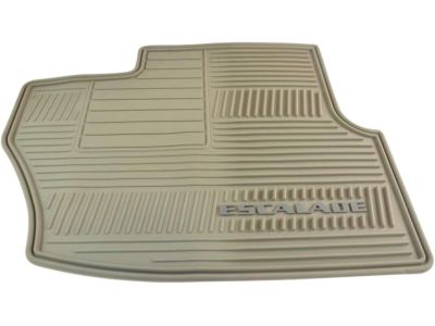 GM Front All-Weather Floor Mats in Cashmere with Escalade Logo 19166595