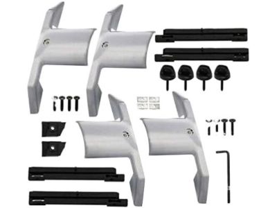 GM Removable Roof Rack T-Slot Cross Rails in Bright Anodized Aluminum 19170765