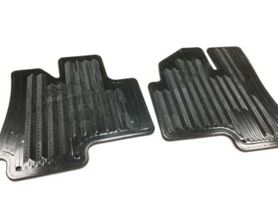 GM Front All-Weather Floor Mats in Ebony with Cadillac Logo 19172258