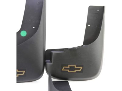 GM Front Molded Splash Guards in Gray with Bowtie Logo 19172450