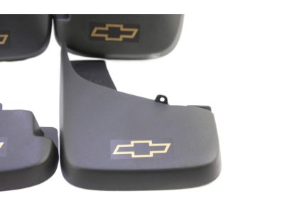 GM Front Molded Splash Guards in Gray with Bowtie Logo 19172450