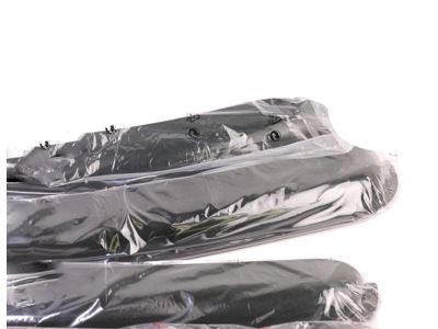 GM Front and Rear Tape-On Side Door Window Weather Deflector Set in Smoke Black 19172622