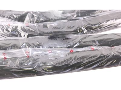 GM Front and Rear Tape-On Side Door Window Weather Deflector Set in Smoke Black 19172622