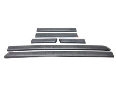 GM Extended Cab Grained Door Moldings in Dark Smoke Gray 19212254