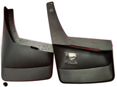 GM Front Molded Splash Guards in Black 19212550