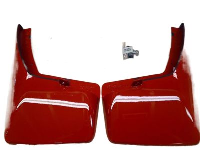 GM Front Molded Splash Guards in Red 19212769