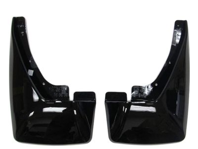 GM Splash Guards - Molded,Rear Set,Color:Black 19212807