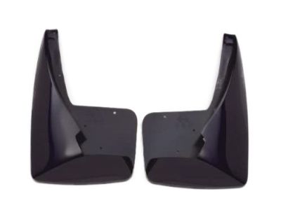 GM Rear Molded Splash Guards in Black with Bowtie Logo 19212823