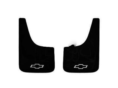 GM Flat Splash Guards in Black with Bowtie Logo 19213385