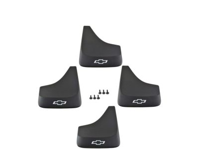 GM Flat Splash Guards in Black with Bowtie Logo 19213385