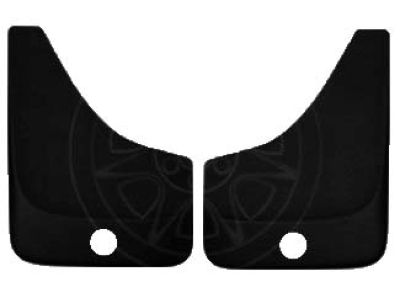 GM Rear Flat Splash Guards in Black with Buick Logo 19213386