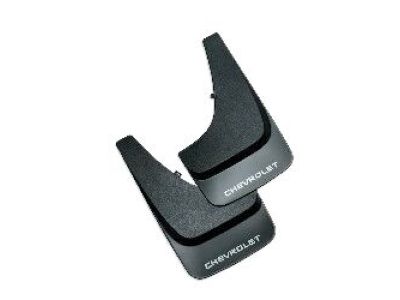 GM Flat Splash Guards in Black with Bowtie Logo 19213391