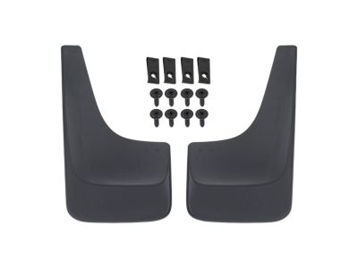 GM Flat Splash Guards in Black with White GMC Logo 19213394