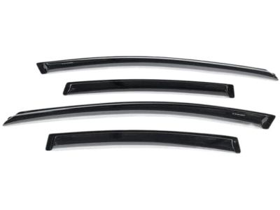 GM Front and Rear Tape-On Ventvisor® Side Door Window Weather Deflectors in Smoke Black by Lund® 19260734